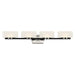 Drury Bath LED Bath Polished Nickel and Coal with Etched White Glass - Minka-Lavery
