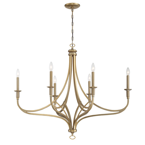 Covent Park Covent Park 6 Light Island with a Bushed Honey Gold Finish - Minka-Lavery