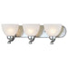 Paradox™ 3 Light Bath in Brushed Nickel Finish with Etched Marble Glass - Minka-Lavery