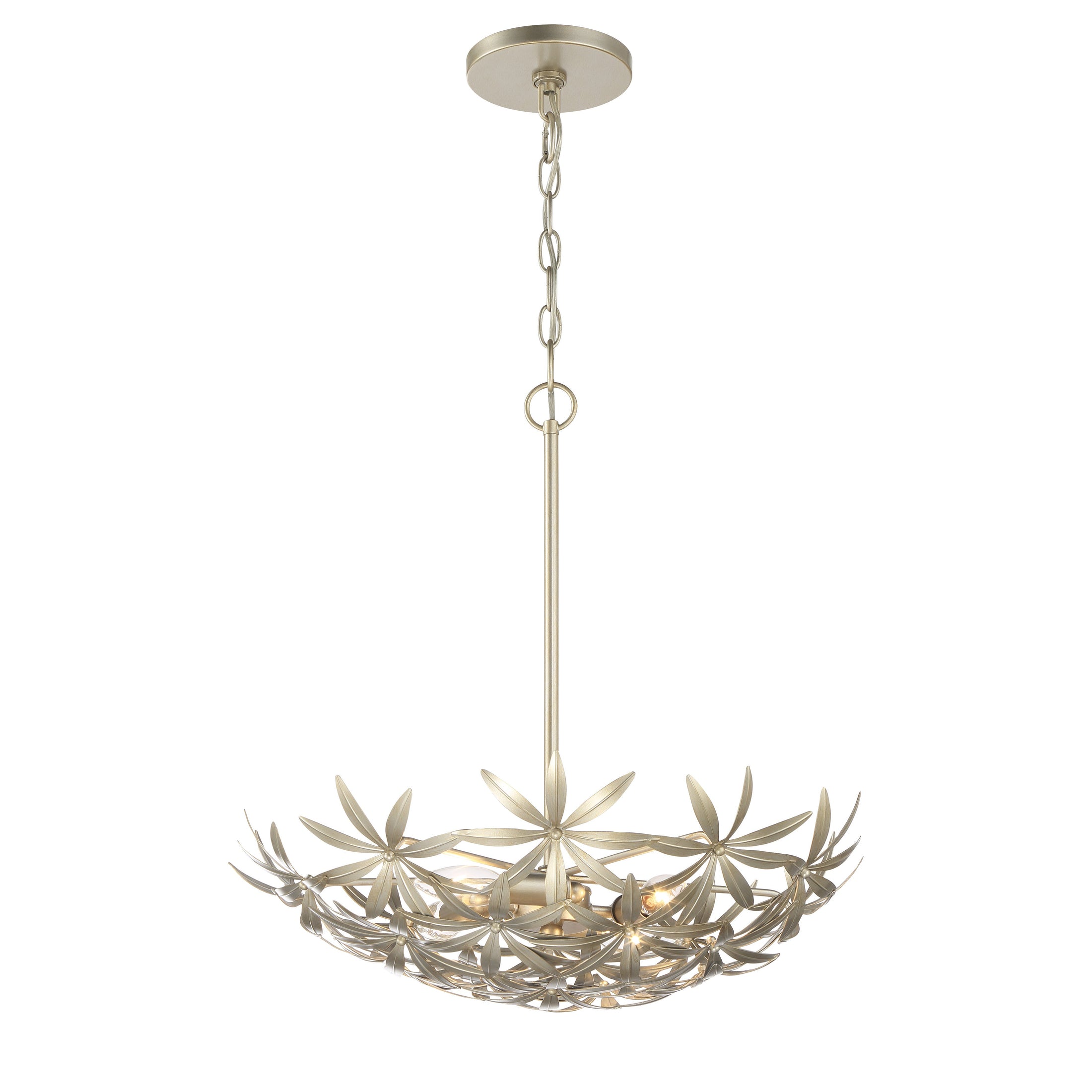 Flower Child 4 Light Pendant in Ambry Gold Finish - Minka-Lavery