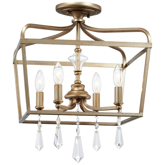 Laurel Estate 4 Light Pendant in Brio Gold Finish - Minka-Lavery