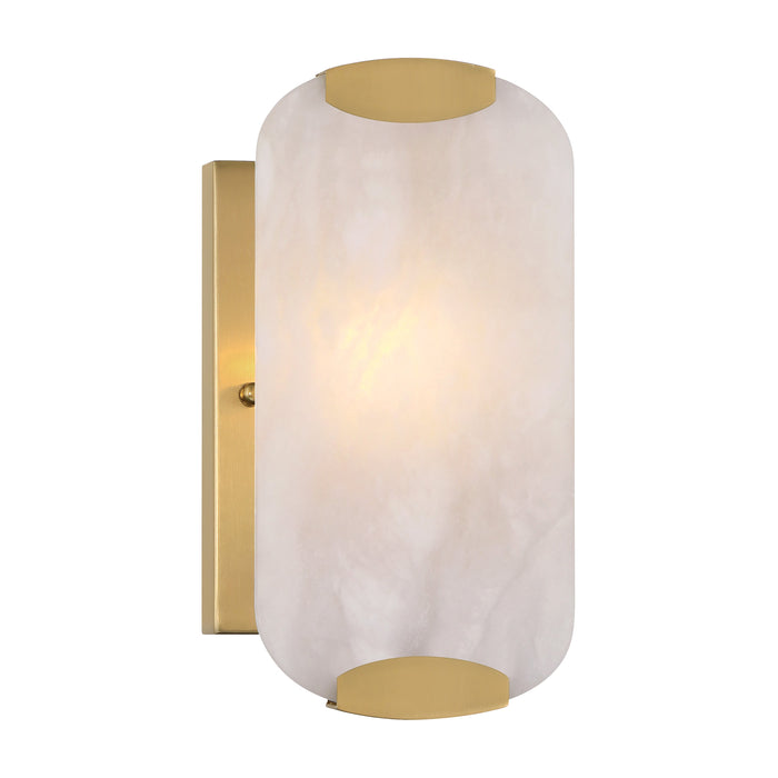 Glowstone 1-Light Wall Sconce - Legacy Brass with Alabaster - Minka-Lavery