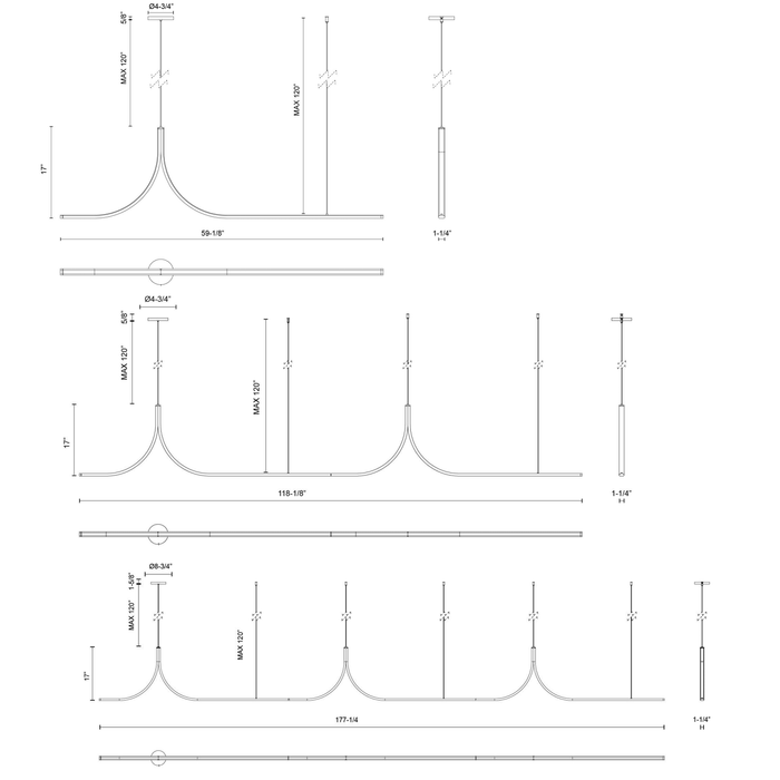 Kuzco Lighting Thread Linear Suspension