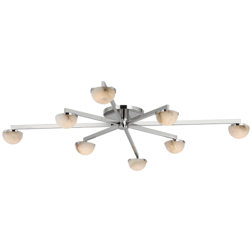 Pedra Extra Large Staggered Arm Flush Mount by Visual Comfort Signature