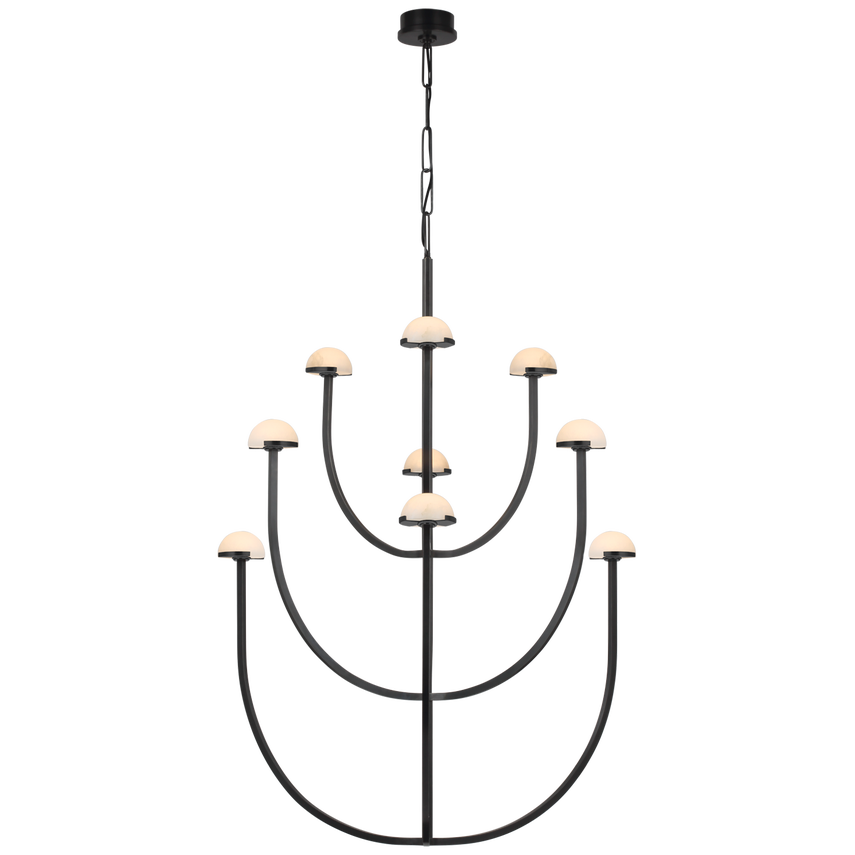 PEDRA X-LARGE THREE-TIER CHANDELIER