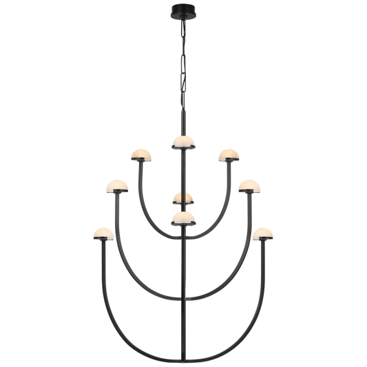 PEDRA X-LARGE THREE-TIER CHANDELIER