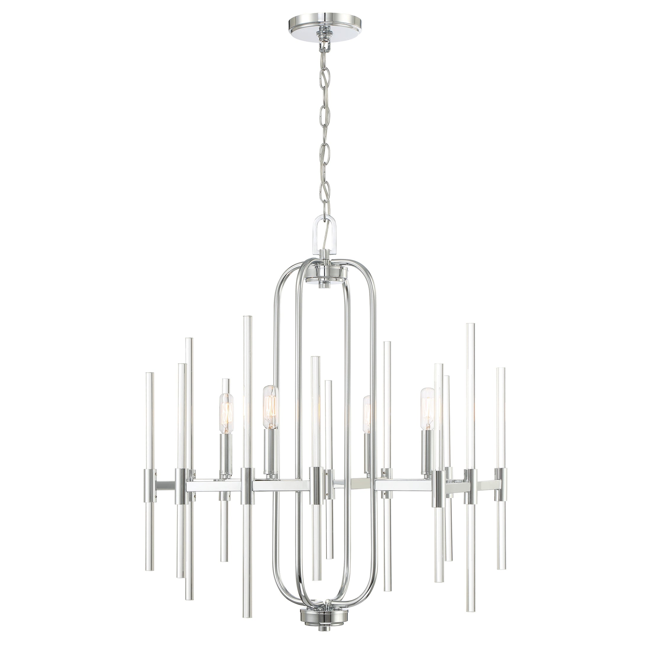 Pillar 4 Light Chandelier in Chrome Finish - Minka-Lavery