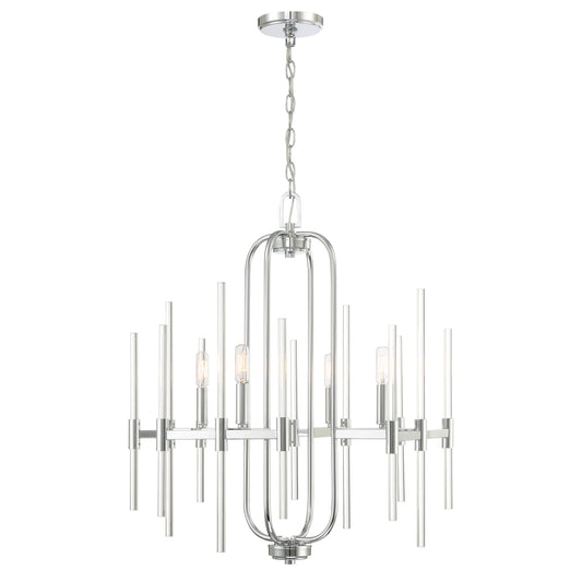 Pillar 4 Light Chandelier in Chrome Finish - Minka-Lavery