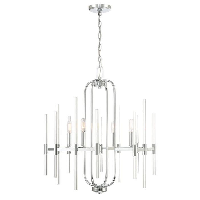 Pillar 4 Light Chandelier in Chrome Finish - Minka-Lavery
