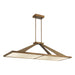 Stiles Led Island Light in Ashen Gold Finish and Alabaster Diffuser - Minka-Lavery