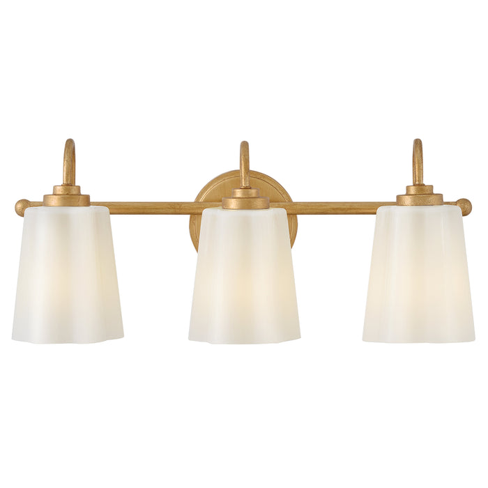 Lark Honey Medium Three Light Vanity