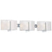 Clarté 3 Light Bath in Chrome Finish with White Iris Glass - Minka-Lavery