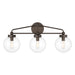 Stella 3-Light Vanity - Dark Bronze with Clear Glass - Minka-Lavery