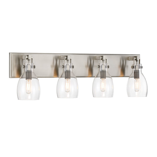 Tiberia 4 Light Bath in Pewter Finish with Clear Glass - Minka-Lavery