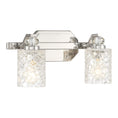 Load image into Gallery viewer, Crystal Kay 2 Light Bath Vanity in Chrome, Reversible, with Clear Pressed Glass - Minka-Lavery
