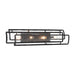 Bella Collina 4 Light Bath Vanity in Coal Finish with Clear Rock-Pressed Glass - Minka-Lavery