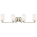 Tilbury 4 Light Bath in Polished Nickel with Etched Opal Glass - Minka-Lavery