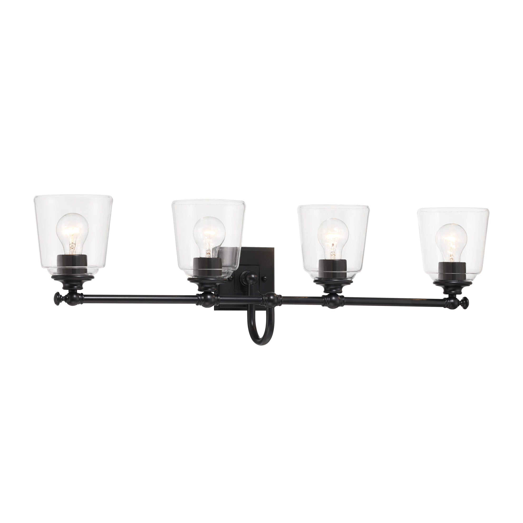 Antonia 4 Light Vanity in Coal Black Finish - Minka-Lavery