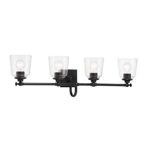 Antonia 4 Light Vanity in Coal Black Finish - Minka-Lavery
