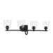 Antonia 4 Light Vanity in Coal Black Finish - Minka-Lavery