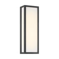 Load image into Gallery viewer, Marlborough LED Outdoor Sconce - Sand Coal Black with Etched White Glass - Minka-Lavery
