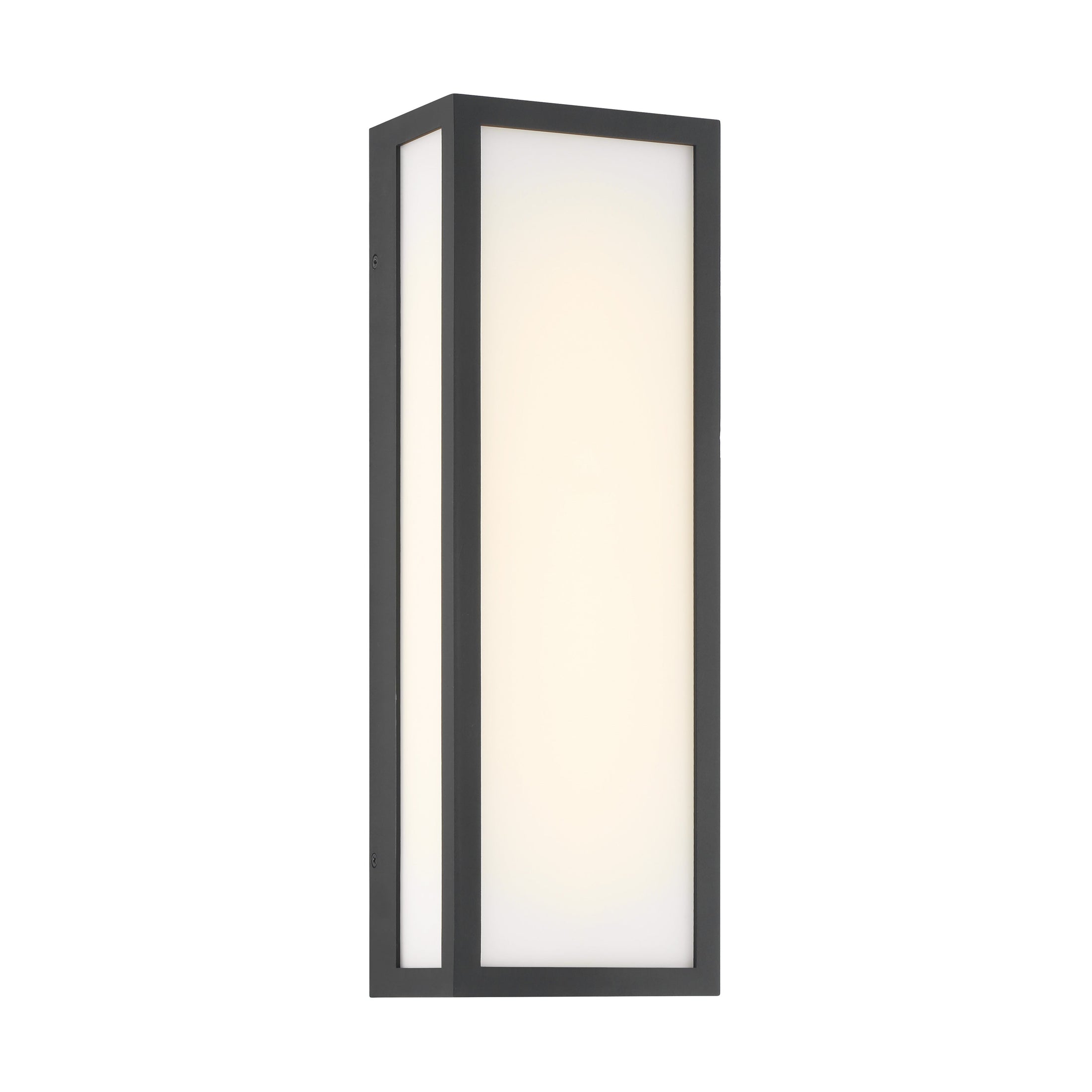 Marlborough LED Outdoor Sconce - Sand Coal Black with Etched White Glass - Minka-Lavery