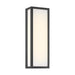 Marlborough LED Outdoor Sconce - Sand Coal Black with Etched White Glass - Minka-Lavery