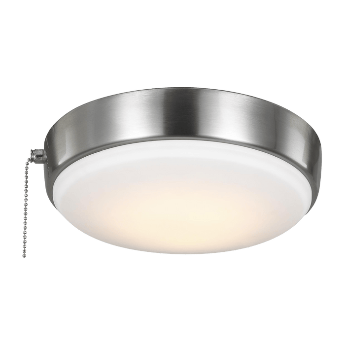 Universal 9" LED Light Kit in Brushed Steel by Visual Comfort Fan