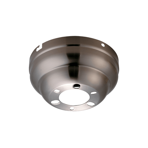 Flush Mount Canopy in Brushed Steel by Visual Comfort Fan