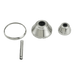 Maverick LED Custom Finish Kit in Polished Nickel by Visual Comfort Fan