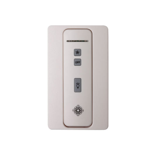 Hand-held 4-speed remote control,TRANSMITTER ONLY. Fan speed and downlight control. (non-reversing)