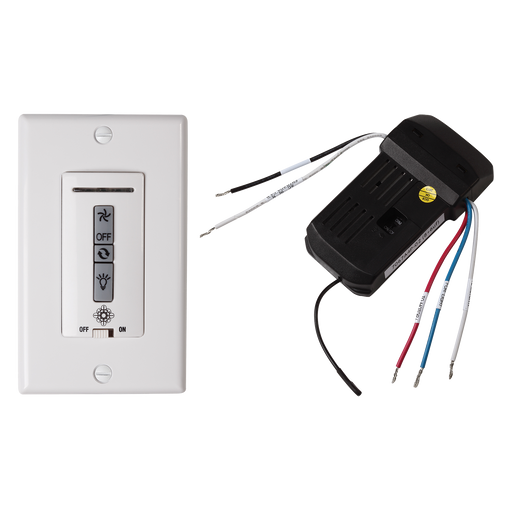 Hardwired wall remote control/receiver. Fan speed and downlight control. (non-reversing) by Visual Comfort Fan