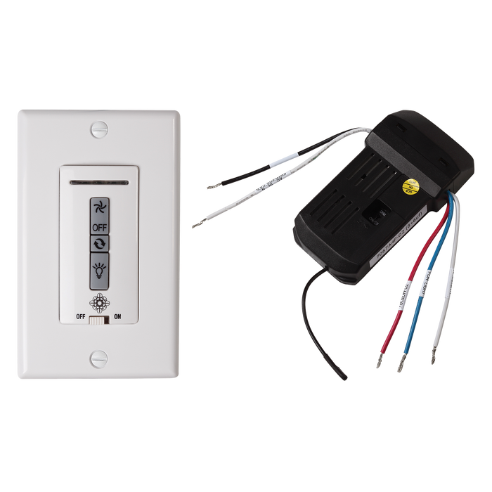 Hardwired wall remote control/receiver. Fan speed and downlight control. (non-reversing) by Visual Comfort Fan