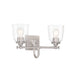Antonia 2 Light Vanity in Brushed Nickel Finish - Minka-Lavery