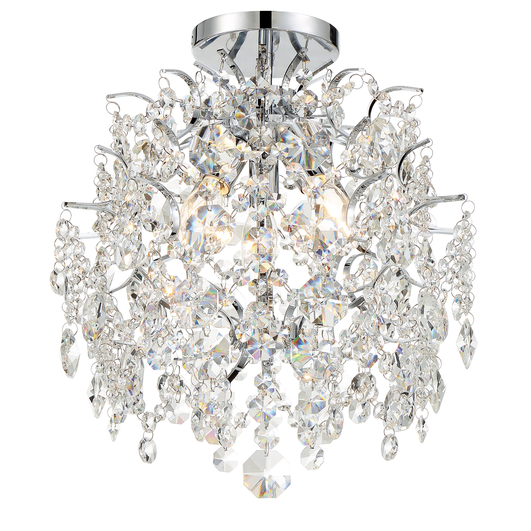 Isabella’s Crown 3 Light Mini Chandelier in Chrome Finish - Minka-Lavery