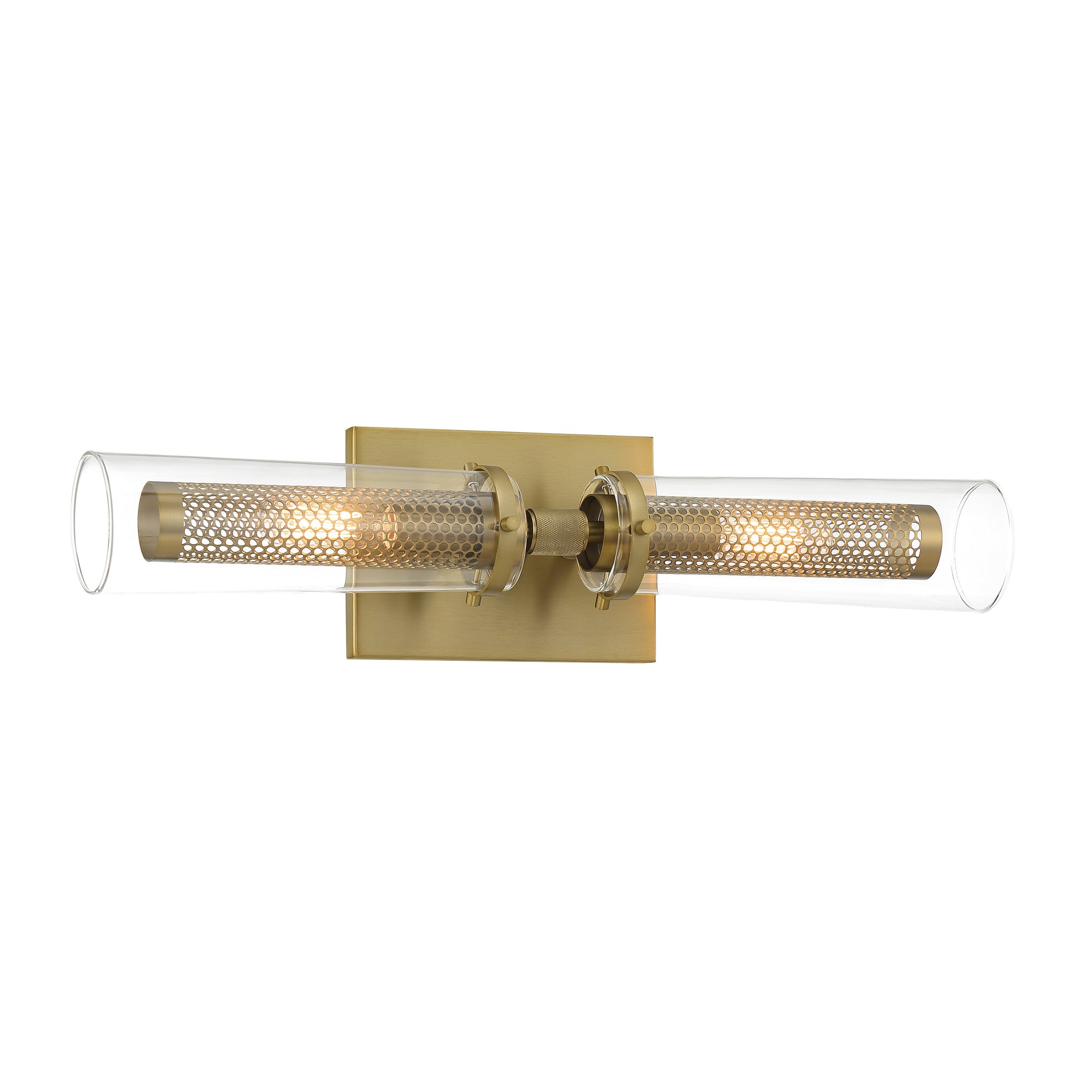 Emmerham 2 Light Bath in Soft Brass with Clear Glass Shade - Minka-Lavery