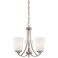 Load image into Gallery viewer, Overland Park 3 Light Mini Chandelier in Brushed Nickel Finish with Etched White Glass - Minka-Lavery
