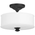 Load image into Gallery viewer, Harbour Point 2 Light Flush Mount in Sand Coal Finish with Etched Opal Glass - Minka-Lavery
