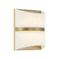 Load image into Gallery viewer, Velaux 10.5" LED Wall Sconce in Soft Brass Finish with Faux Alabaster - Minka-Lavery
