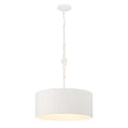 Load image into Gallery viewer, Lodelle 3 Light Pendant in Sand White Finish with White Cotton Rope Shade - Minka-Lavery
