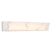 Eroles 32" LED Bath Vanity in Brushed Silver Finish with Faux Alabaster - Minka-Lavery