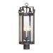 Somerset Lane Outdoor Post Mount with Dakota Bronze finish and Clear Seeded Glass - Minka-Lavery