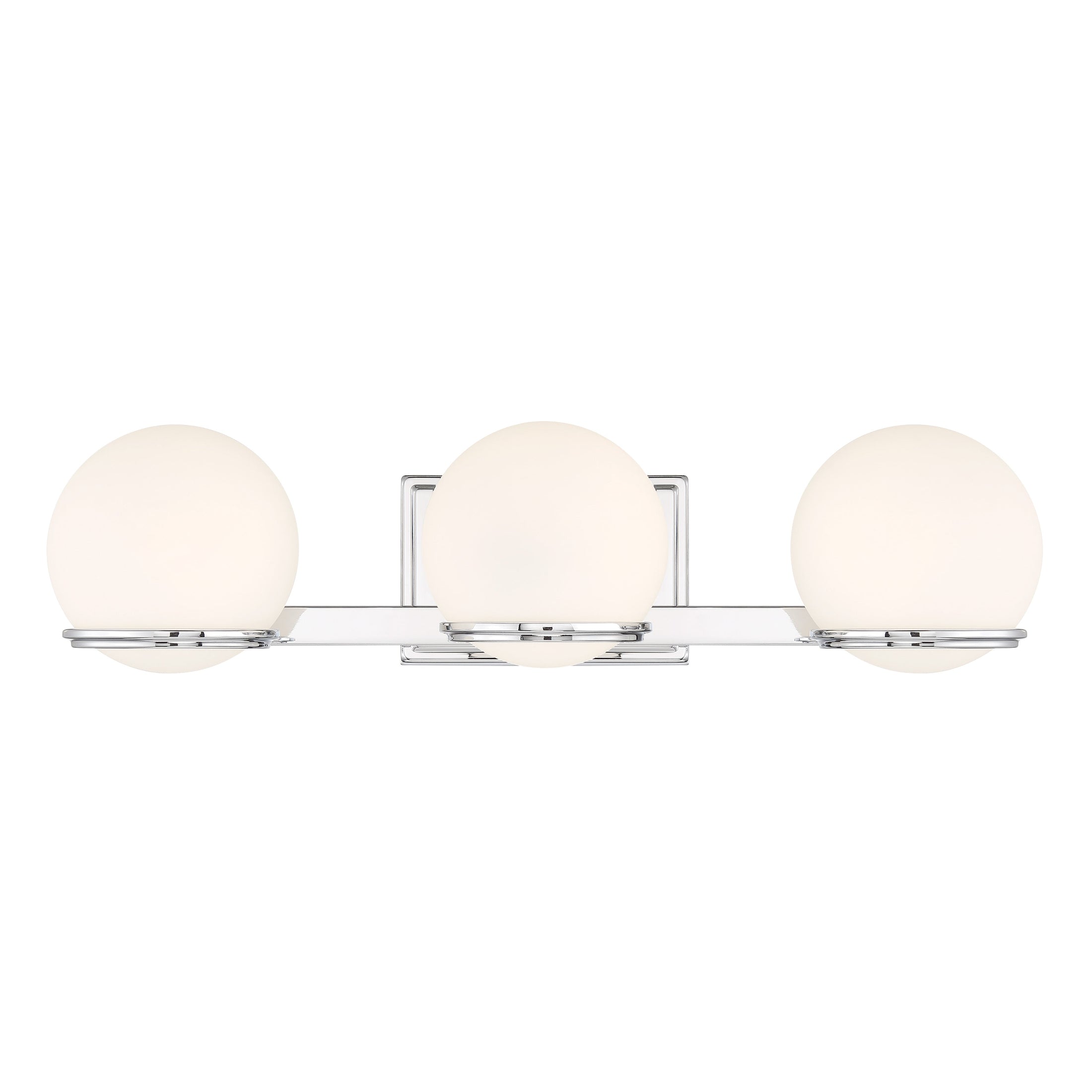 Hollywood Nights LED 3 Light Bath in Chrome Finish with Etched Opal Glass - Minka-Lavery