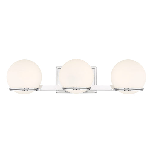 Hollywood Nights LED 3 Light Bath in Chrome Finish with Etched Opal Glass - Minka-Lavery