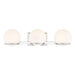 Hollywood Nights LED 3 Light Bath in Chrome Finish with Etched Opal Glass - Minka-Lavery