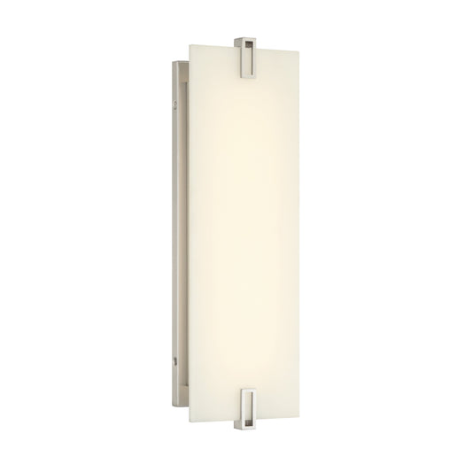 Aizen 19" LED Wall Sconce in Brushed Nickel Finish with White Faux Alabaster - Minka-Lavery
