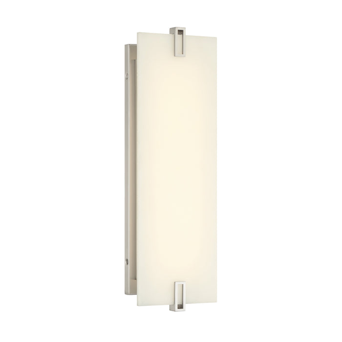 Aizen 19" LED Wall Sconce in Brushed Nickel Finish with White Faux Alabaster - Minka-Lavery