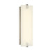 Aizen 19" LED Wall Sconce in Brushed Nickel Finish with White Faux Alabaster - Minka-Lavery