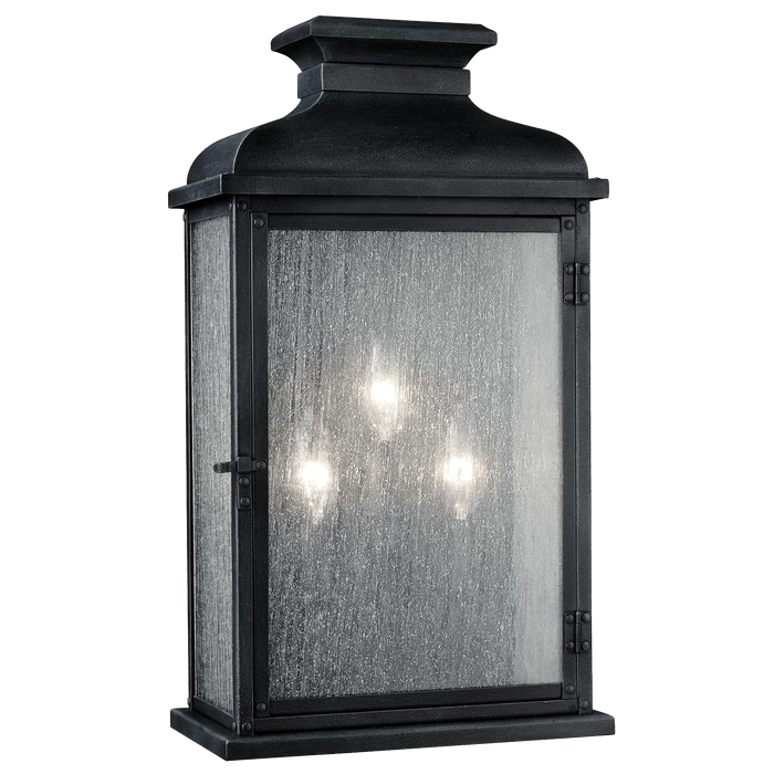Pediment Wide Lantern by Visual Comfort Studio