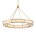 Load image into Gallery viewer, Velaris LED Pendant - Legacy Brass with Faux Alabaster - Minka-Lavery
